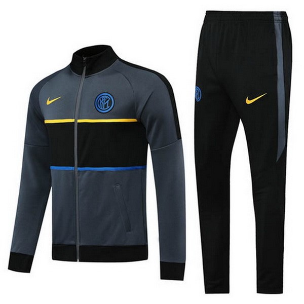 Survetement Football Inter Milan 2020-21 Noir Gris